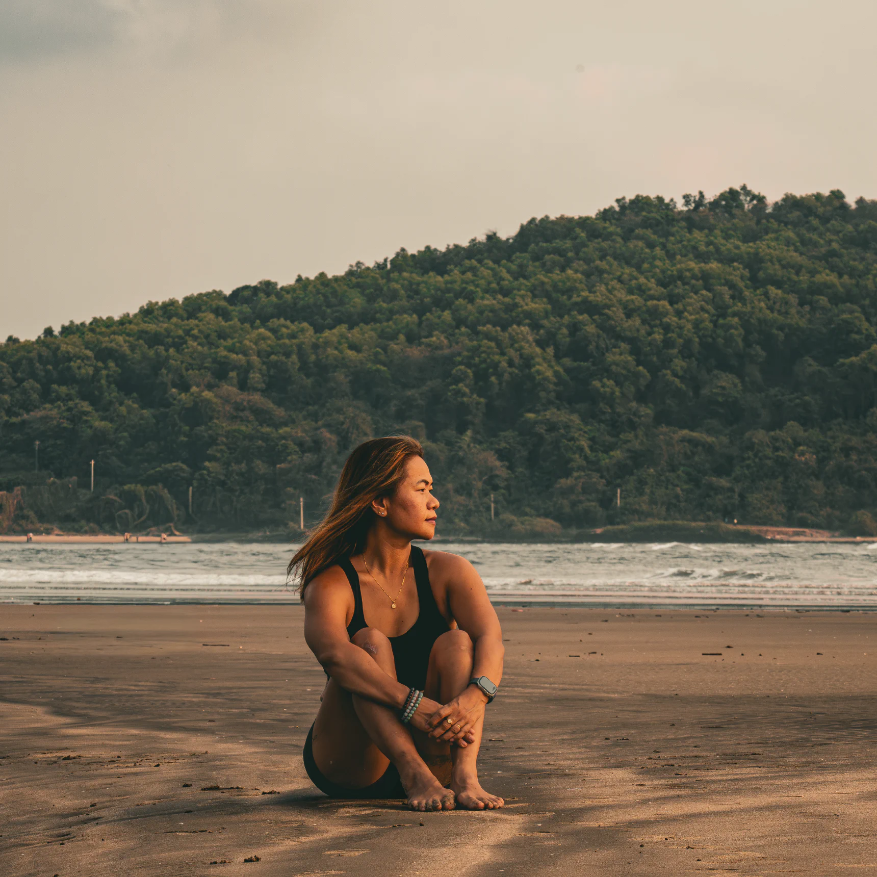 Kim in a breathwork setting