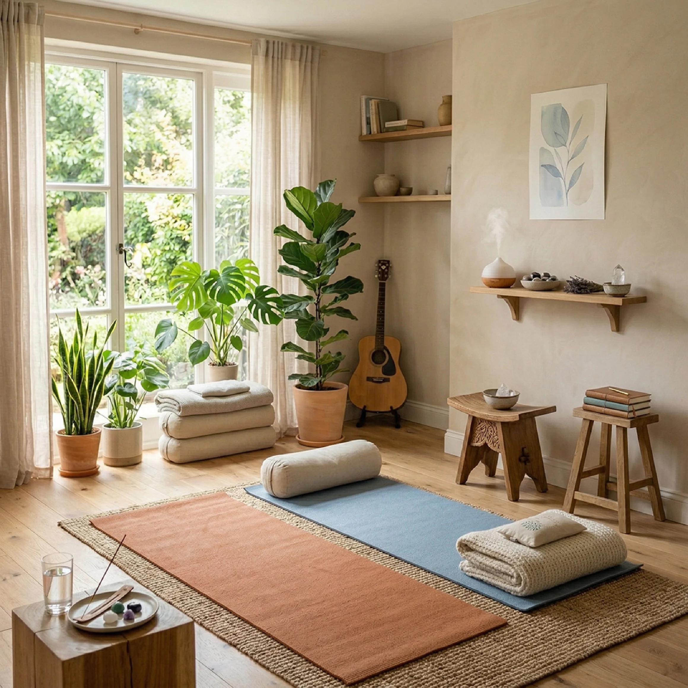 A quiet 1:1 breathwork setting